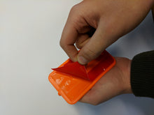 Load image into Gallery viewer, the adhesive on the reverse of the tidi-patch grade 1 is heavy duty and gel like enabling it to be stuck to rough substrates